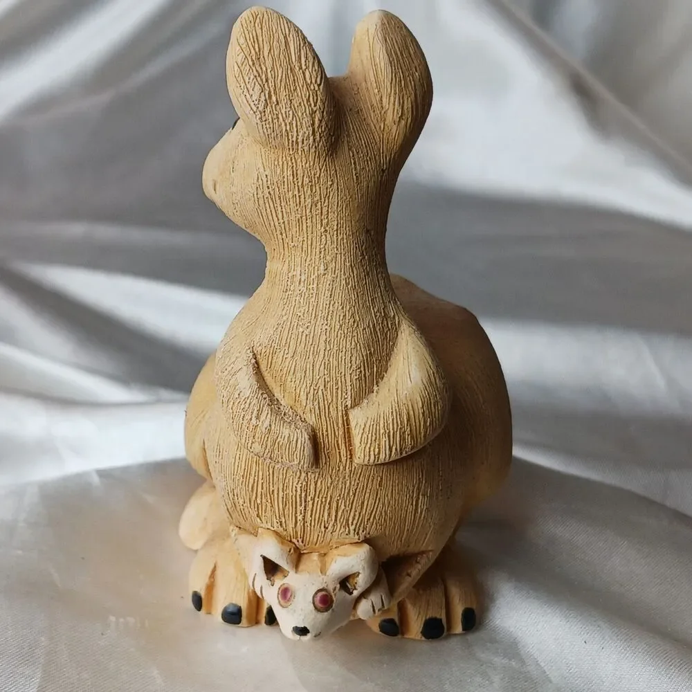 Vintage Artesania Rinconada Art Pottery Hand Crafted Clay Figurine-KANGAROO